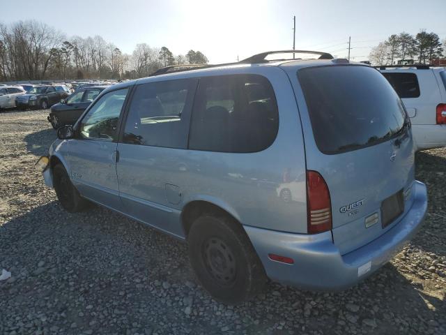 4N2DN1117WD801524 - 1998 NISSAN QUEST XE BLUE photo 2