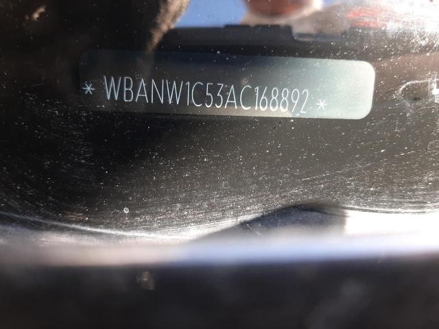 WBANW1C53AC168892 - 2010 BMW 535 I BLACK photo 12