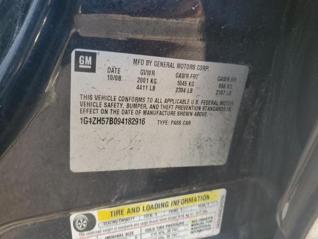 1G1ZH57B094182916 - 2009 CHEVROLET MALIBU 1LT 黑色 照片 12