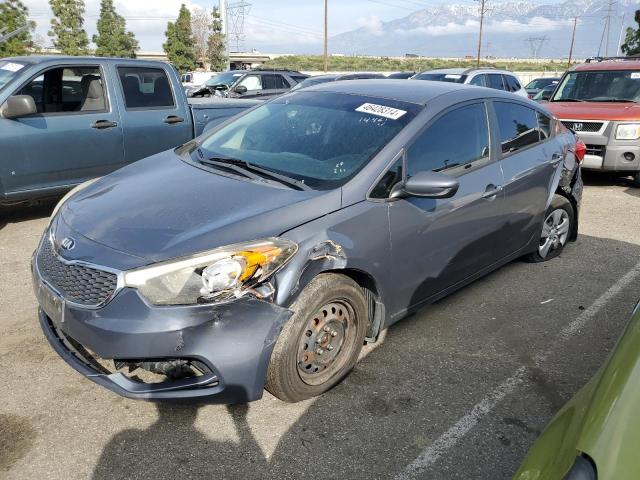 KNAFK4A63E5075748 - 2014 KIA FORTE LX GRAY photo 1