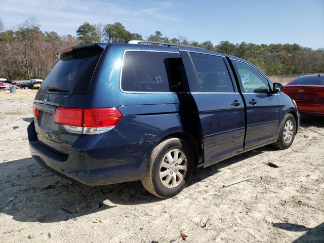 5FNRL3H47AB102521 - 2010 HONDA ODYSSEY EX BLUE photo 3