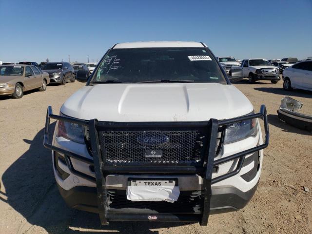 1FM5K8AR4KGB24273 - 2019 FORD EXPLORER POLICE INTERCEPTOR თეთრი ფოტო 5