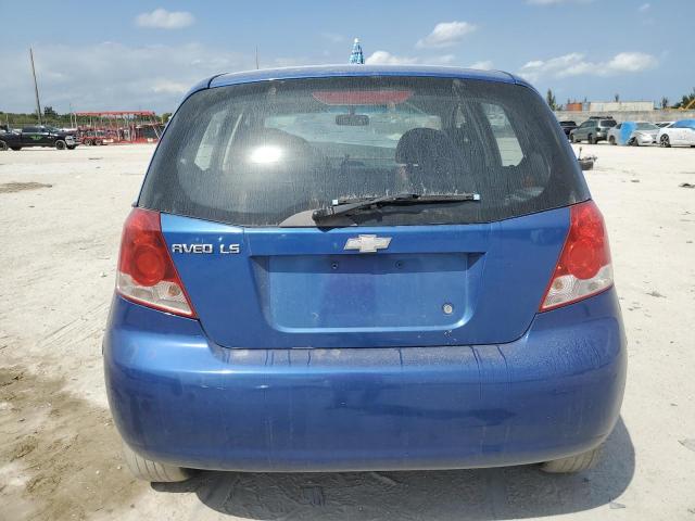 KL1TD66696B661322 - 2006 CHEVROLET AVEO BASE Mavi foto 6