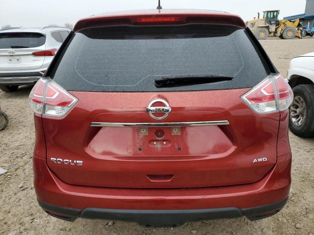 KNMAT2MV5FP522278 - 2015 NISSAN ROGUE S RED photo 6