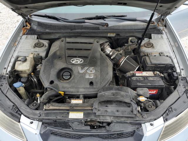 5NPEU46FX8H316792 - 2008 HYUNDAI SONATA SE BLUE photo 11