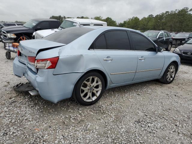 5NPEU46FX8H316792 - 2008 HYUNDAI SONATA SE BLUE photo 3