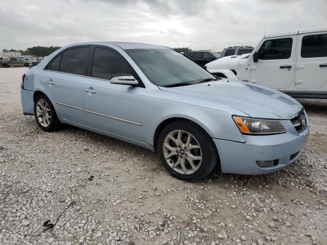 5NPEU46FX8H316792 - 2008 HYUNDAI SONATA SE BLUE photo 4