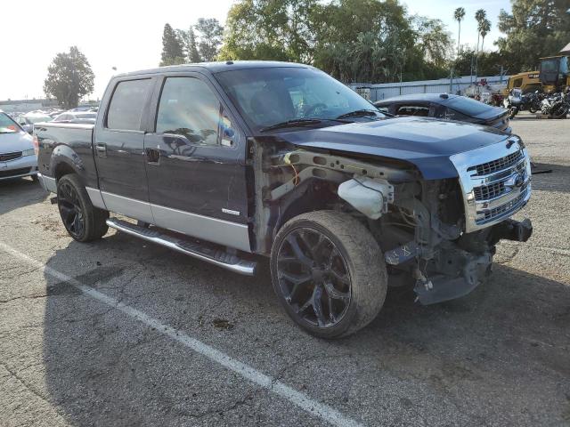 1FTFW1CT5DKE22070 - 2013 FORD F150 SUPERCREW BLUE photo 4