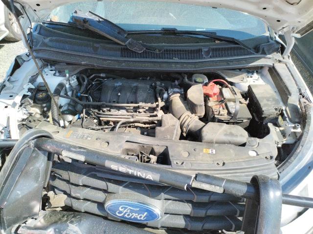 1FM5K8AR6KGB22430 - 2019 FORD EXPLORER POLICE INTERCEPTOR თეთრი ფოტო 11