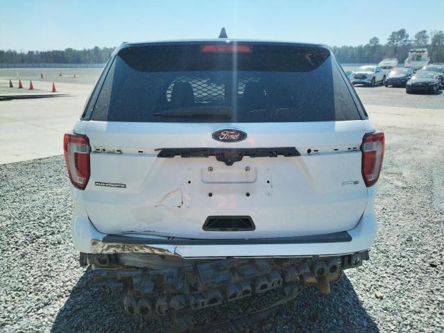 1FM5K8AR6KGB22430 - 2019 FORD EXPLORER POLICE INTERCEPTOR თეთრი ფოტო 6