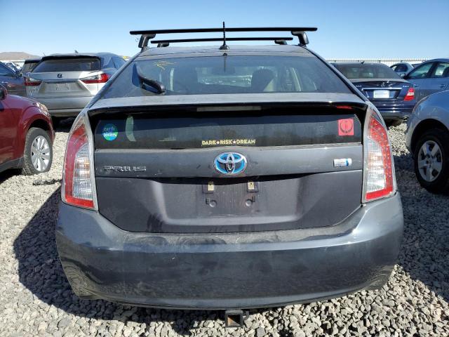 JTDKN3DUXD1731625 - 2013 TOYOTA PRIUS CHARCOAL photo 6