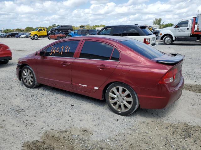 1HGFA16576L147599 - 2006 HONDA CIVIC LX RED photo 2