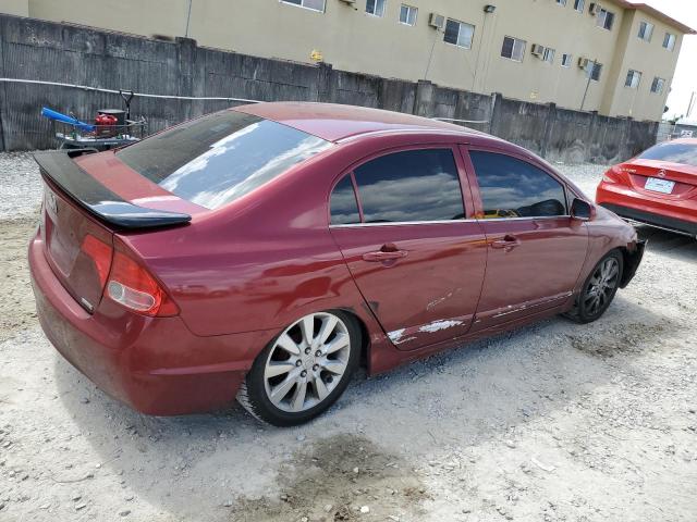 1HGFA16576L147599 - 2006 HONDA CIVIC LX RED photo 3