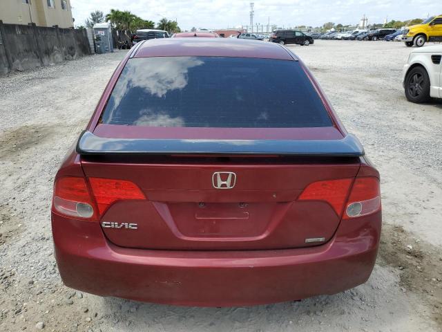 1HGFA16576L147599 - 2006 HONDA CIVIC LX RED photo 6