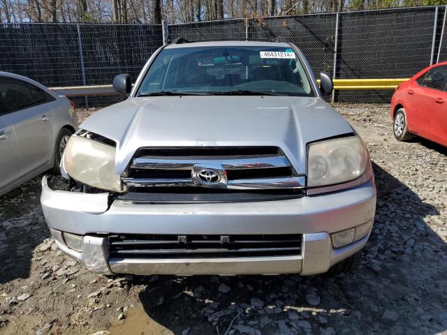 JTEBU14R550067224 - 2005 TOYOTA 4RUNNER SR5 SILVER photo 5