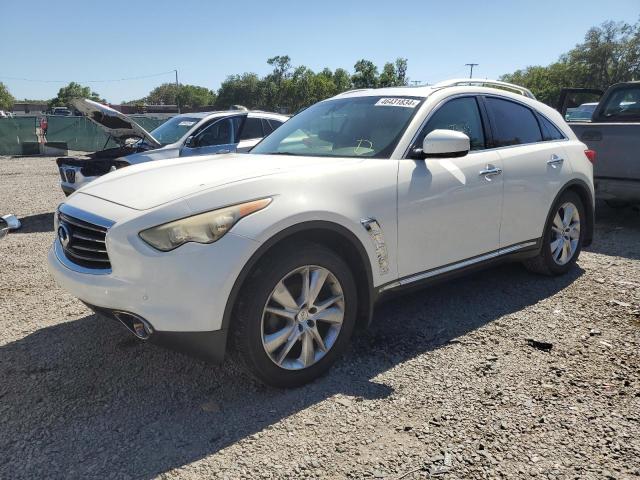 JN8CS1MW8DM170931 - 2013 INFINITI FX37 WHITE photo 1