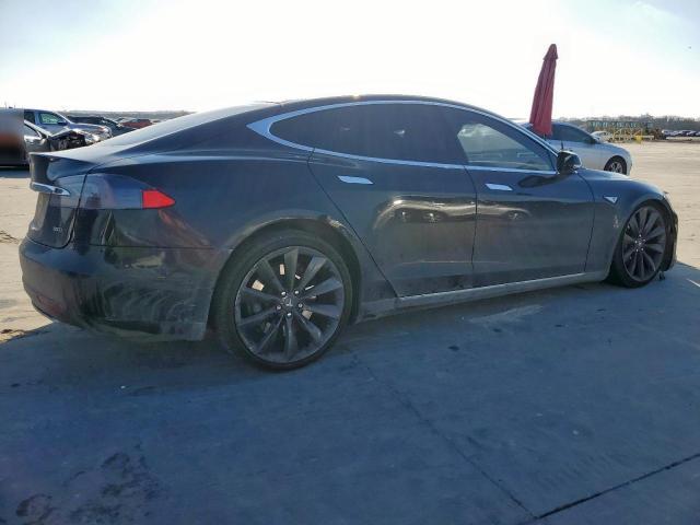 5YJSA1E22FF105817 - 2015 TESLA MODEL S BLACK photo 3