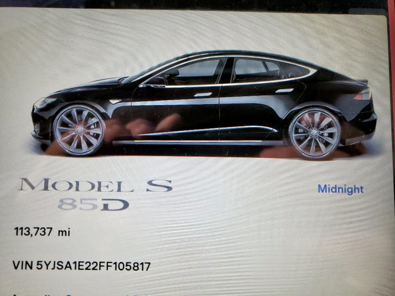 5YJSA1E22FF105817 - 2015 TESLA MODEL S BLACK photo 9