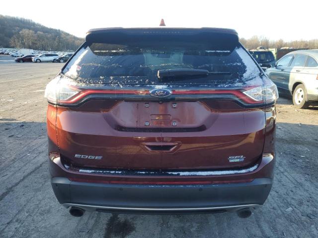 2FMPK4J92GBB60026 - 2016 FORD EDGE SEL BURGUNDY photo 6