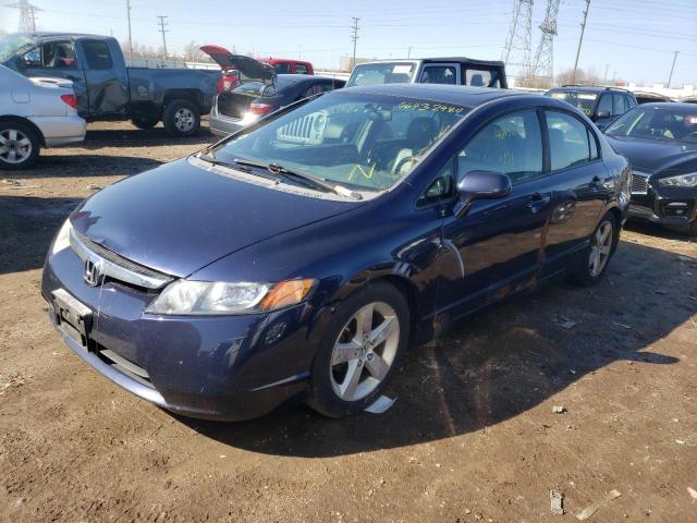 1HGFA16958L022400 - 2008 HONDA CIVIC EXL BLUE photo 1