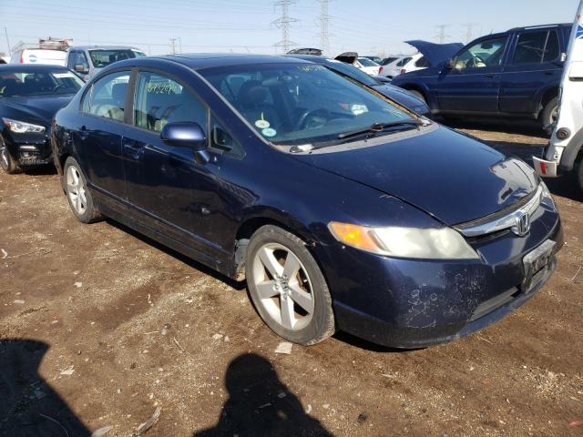 1HGFA16958L022400 - 2008 HONDA CIVIC EXL BLUE photo 4