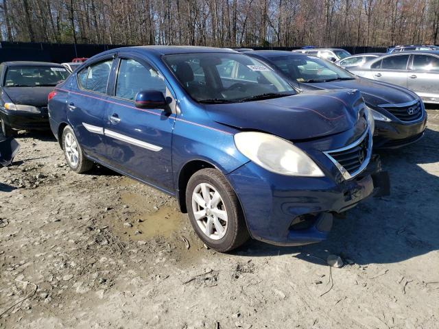 3N1CN7AP7EL806580 - 2014 NISSAN VERSA S BLUE photo 4