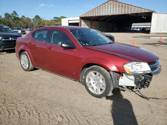 1C3CDZAB5EN202496 - 2014 DODGE AVENGER SE RED photo 4