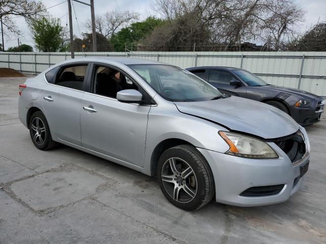 3N1AB7AP9EY229313 - 2014 NISSAN SENTRA S SILVER photo 4