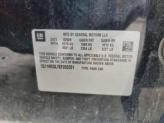 1G11H5SL7EF283351 - 2014 CHEVROLET MALIBU LTZ 黑色 照片 12