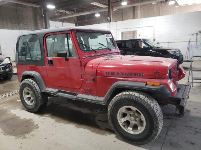 2J4FY29S2NJ510147 - 1992 JEEP WRANGLER / RED photo 4