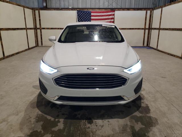 3FA6P0MUXKR259073 - 2019 FORD FUSION SEL WHITE photo 5