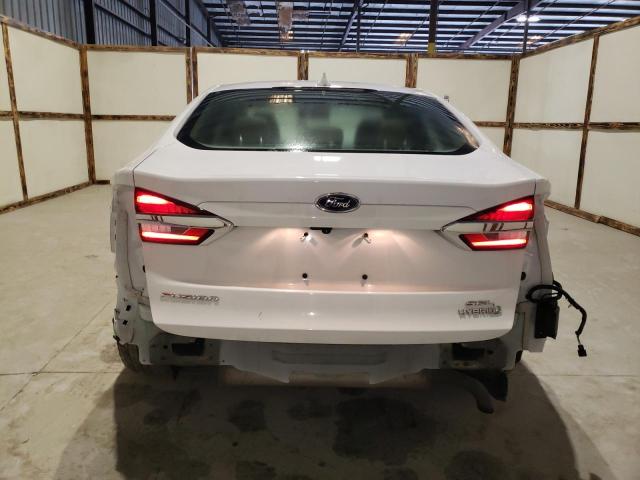 3FA6P0MUXKR259073 - 2019 FORD FUSION SEL WHITE photo 6