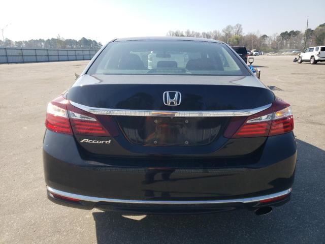 1HGCR2F33HA291648 - 2017 HONDA ACCORD LX BLACK photo 6