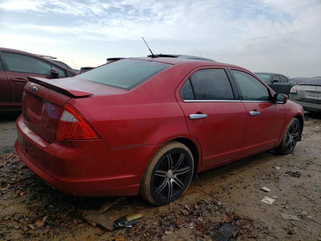 3FAHP0HA2AR279860 - 2010 FORD FUSION SE RED photo 3