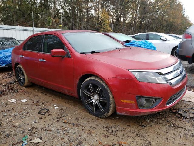 3FAHP0HA2AR279860 - 2010 FORD FUSION SE RED photo 4