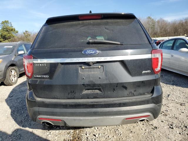 1FM5K8F8XHGB82283 - 2017 FORD EXPLORER LIMITED BLACK photo 6