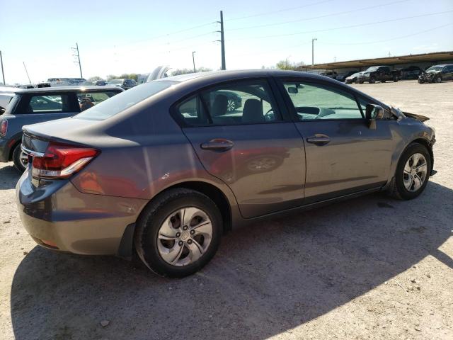 19XFB2F52EE238613 - 2014 HONDA CIVIC LX GRAY photo 3