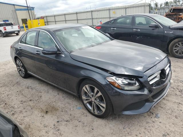 55SWF4JBXGU165628 - 2016 MERCEDES-BENZ C 300 GRAY photo 4