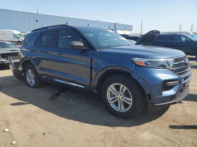 1FMSK8DHXLGB15438 - 2020 FORD EXPLORER XLT BLUE photo 4