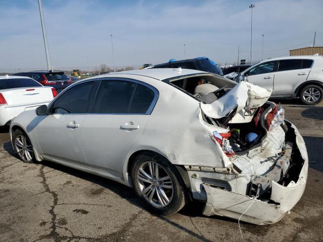 JN1CV6AP2DM717496 - 2013 INFINITI G37 BASE WHITE photo 2