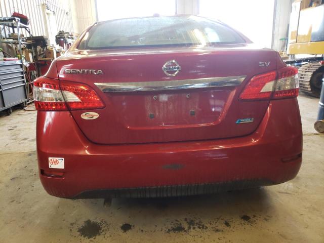 3N1AB7AP4DL731254 - 2013 NISSAN SENTRA S RED photo 6