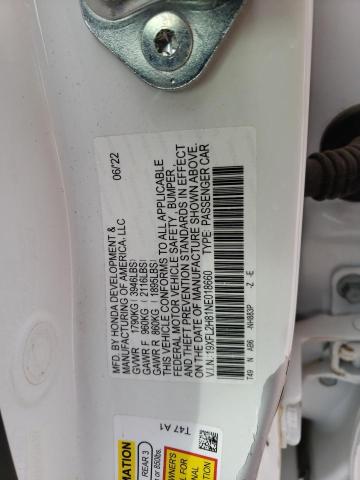 19XFL2H81NE018660 - 2022 HONDA CIVIC SPORT 白色 照片 12