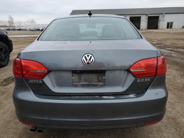 3VWDZ7AJ1BM389445 - 2011 VOLKSWAGEN JETTA SE GRAY photo 6