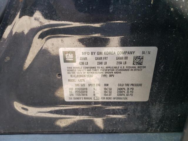 KL4CJBSB6EB715357 - 2014 BUICK ENCORE CONVENIENCE 黑色 照片 13