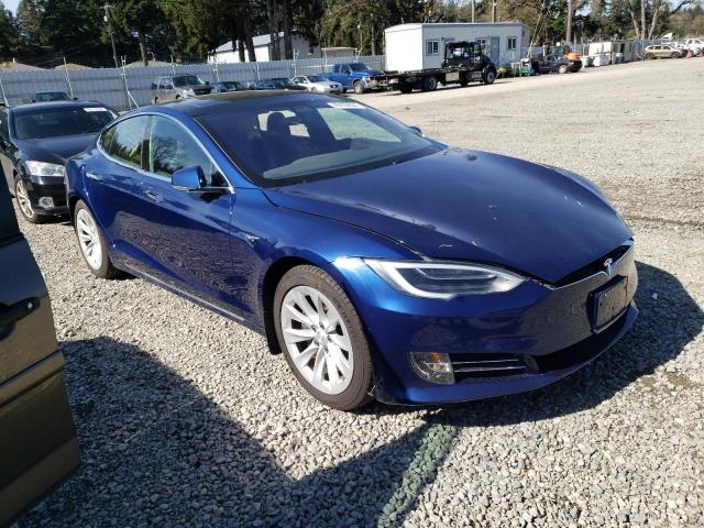 5YJSA1E21HF216684 - 2017 TESLA MODEL S ლურჯი ფოტო 4