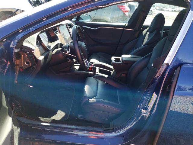 5YJSA1E21HF216684 - 2017 TESLA MODEL S ლურჯი ფოტო 7