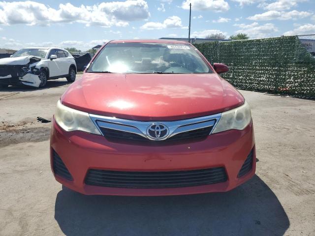 4T1BF1FK2CU510574 - 2012 TOYOTA CAMRY BASE RED photo 5