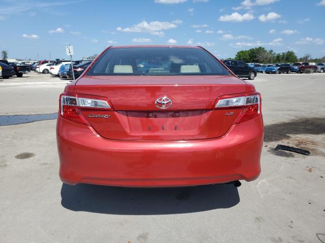 4T1BF1FK2CU510574 - 2012 TOYOTA CAMRY BASE RED photo 6