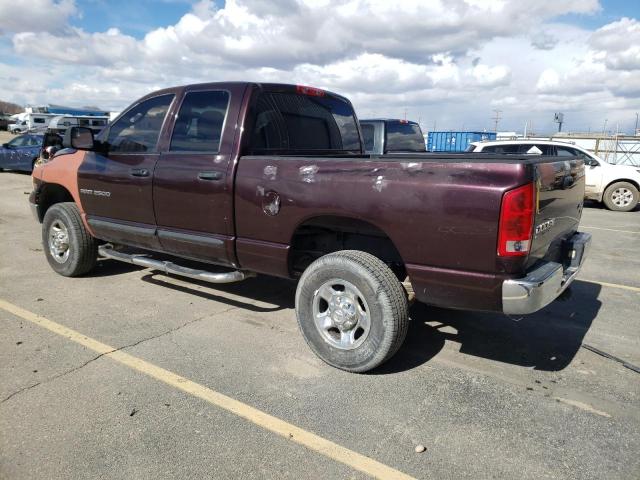 1D7KU28DX4J200244 - 2004 DODGE RAM 2500 ST MAROON photo 2