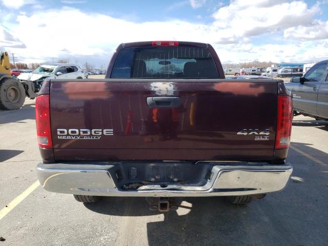 1D7KU28DX4J200244 - 2004 DODGE RAM 2500 ST MAROON photo 6